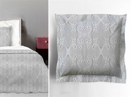 Poszewka Greno Barok 40x40 Popielata