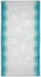 Ręcznik Greno Flora Ocean 50x100 Turkusowy