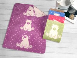 Kocyk Dla Dzieci Greno 100x150 Sweet Bear Fuksja