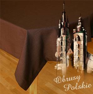 Obrus Polski Greno 80x80 Ciemny Brąz