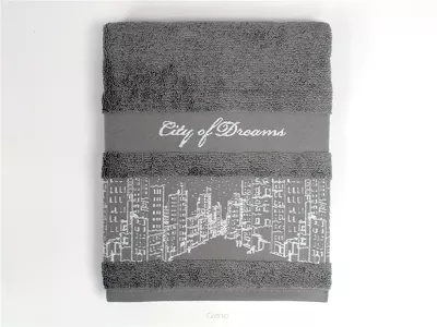 Ręcznik Greno City Of Dream 70x140 Stalowy