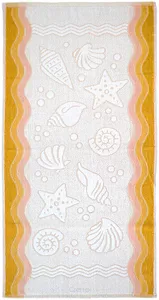 Ręcznik Greno Flora Ocean 70x140 Żółty