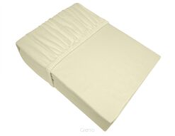 Prześcieradło Jersey Bielbaw z Gumką 140x200 Kremowe / Żółty
