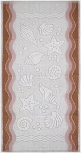 Ręcznik Greno Flora Ocean 50x100 Brązowy