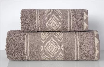 Ręcznik Greno Azteka 70x130 Brązowy