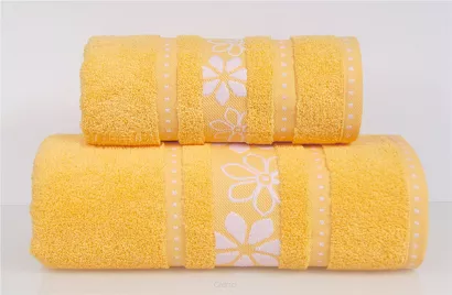 Ręcznik Greno Margarita 70x130 Żółty