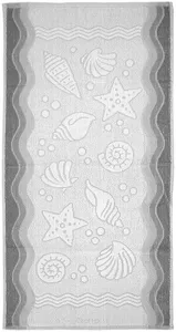 Ręcznik Greno Flora Ocean 70x140 Popielaty