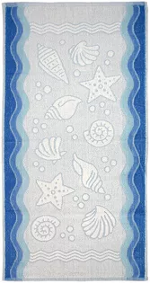 Ręcznik Greno Flora Ocean 70x140 Niebieski