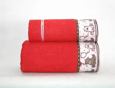 Ręcznik Greno Sweet Bear 50x70 Czerwony