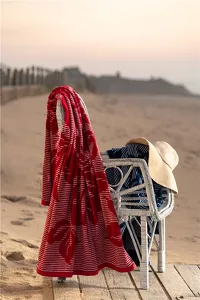Ręcznik Greno Plażowy 100x170 Zanzibar Czerwony