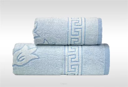 Ręcznik Greno Flora 2 50x90 Niebieski